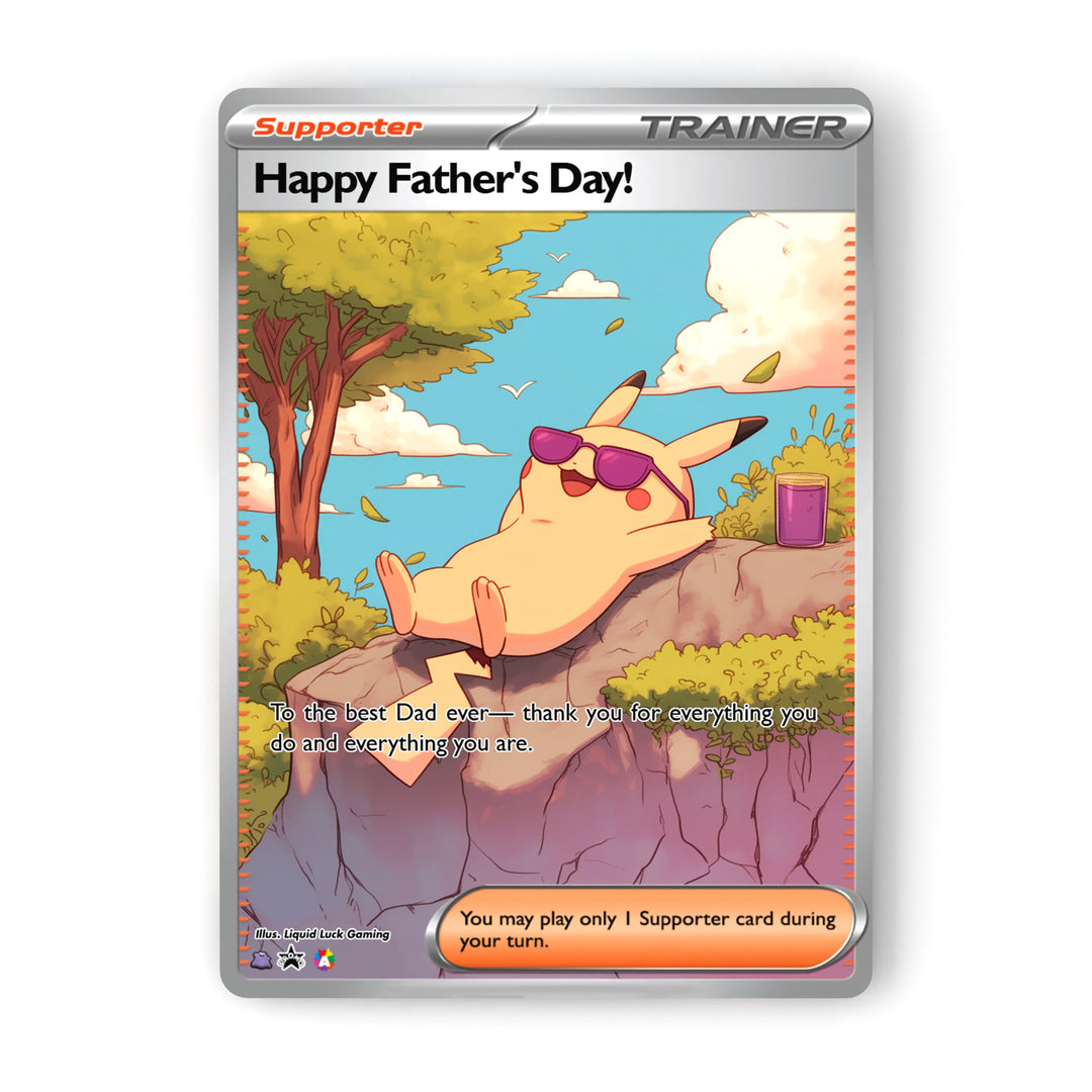 Father's Day Pokemon Cards (Holographic Fanart Cards)