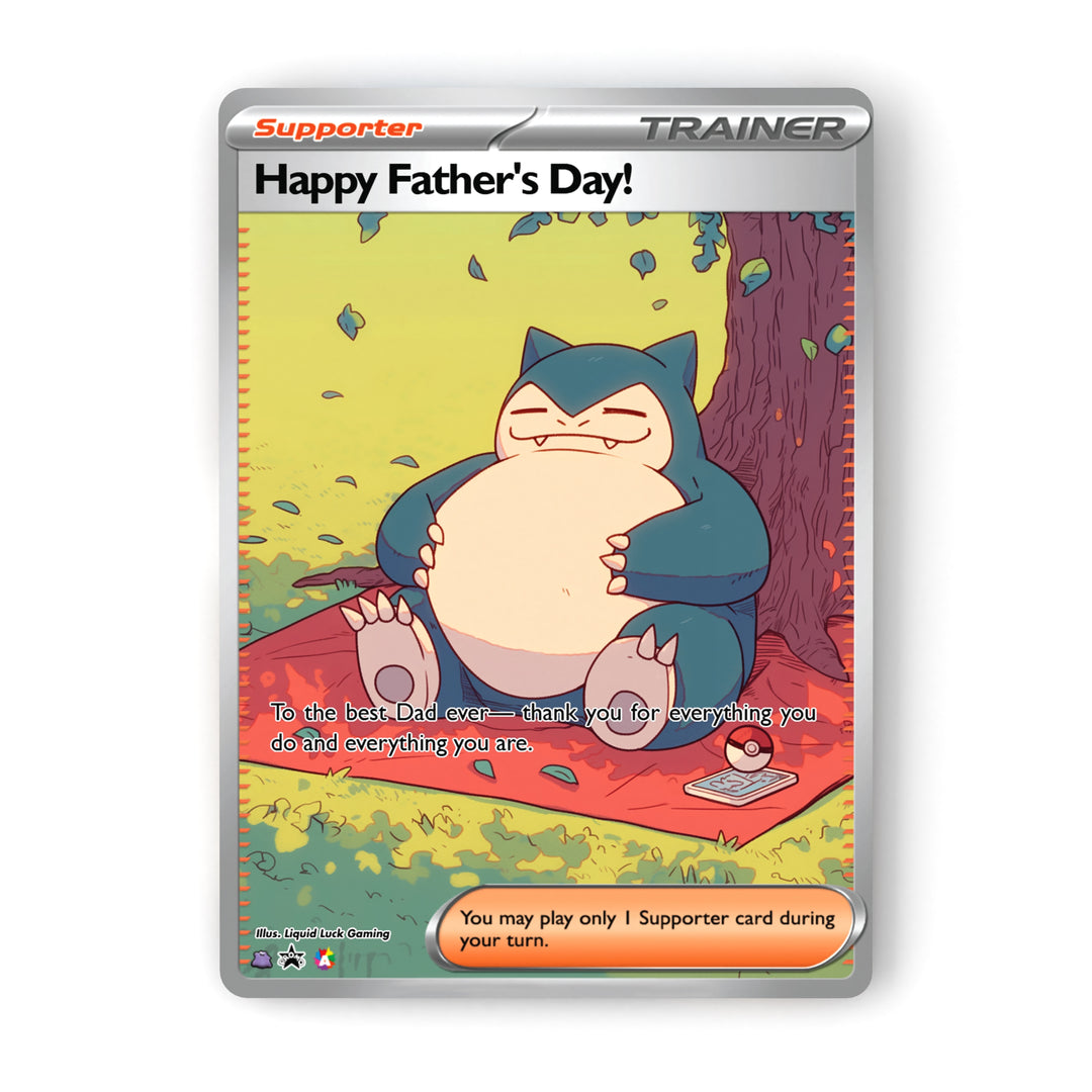 Father's Day Pokemon Cards (Holographic Fanart Cards)