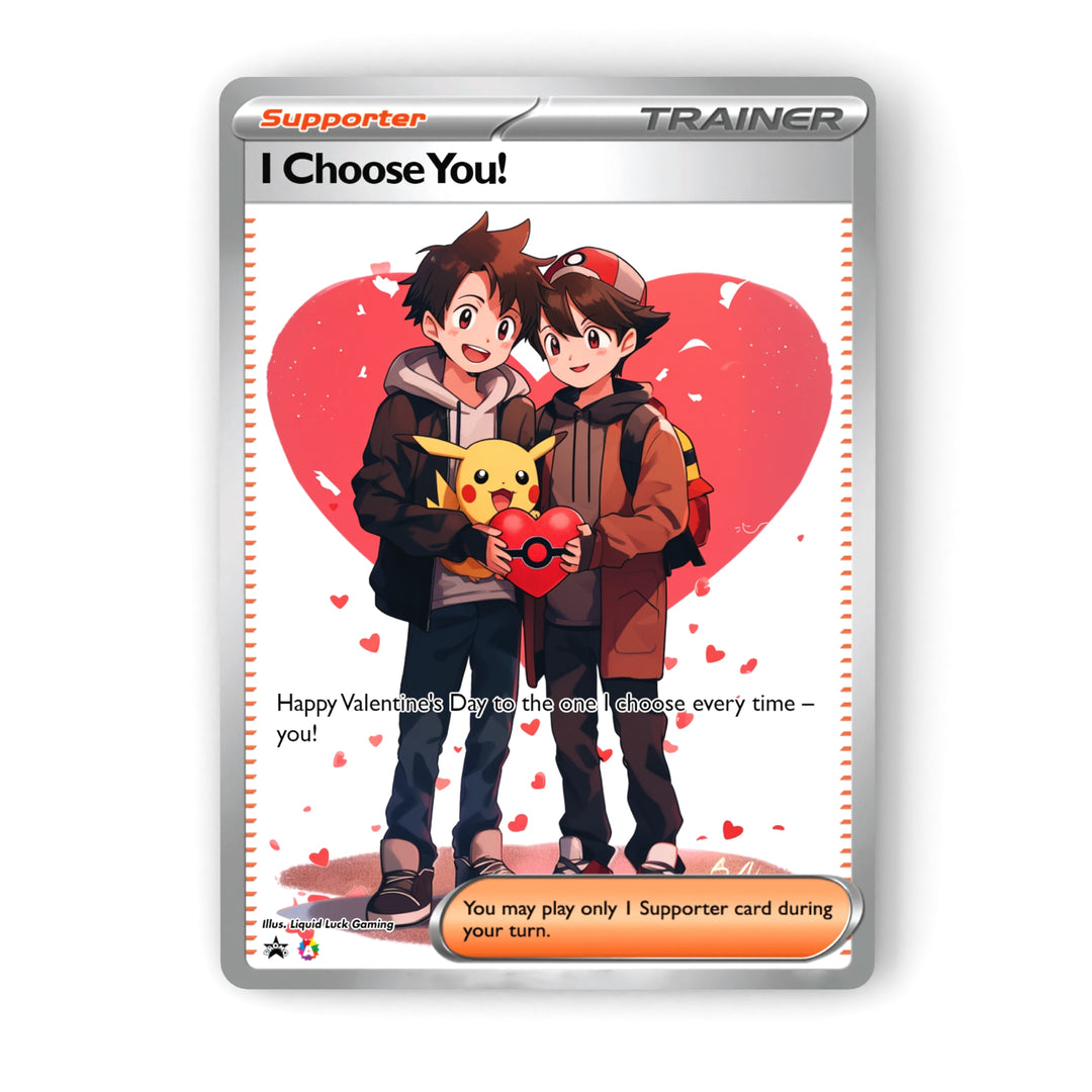 Custom Pokemon Valentines Card | Custom Fan-Art Pokemon Cards | Cute a Liquid Luck Custom Pokemon Valentines Card | Custom Fan-Art Pokemon Cards | Cute a Liquid Luck