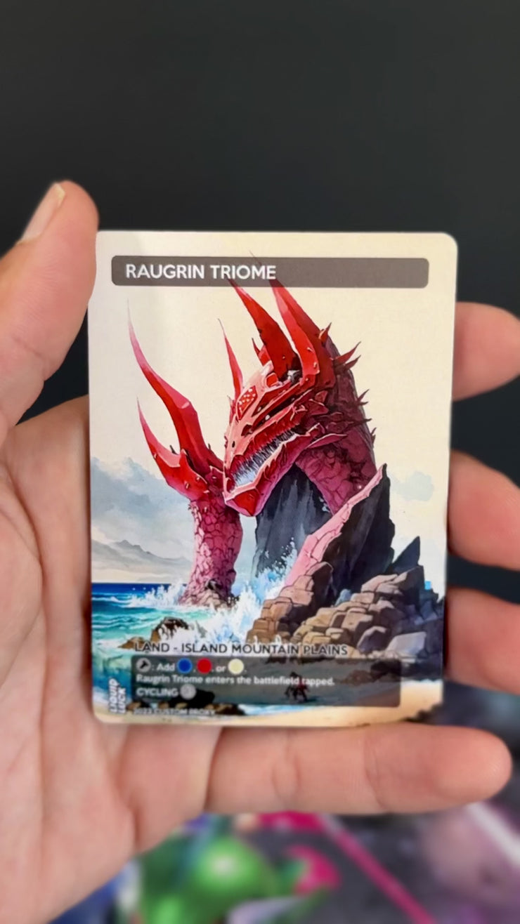 triome cards mtg Proxy Land Set – 10 Card Ready-to-Play Collection – Stunnin – Liquid Luck or B.) Savai Triome Magic: The Gathering: Marvel 003366 Size:Large (70x40 / 27'x15')