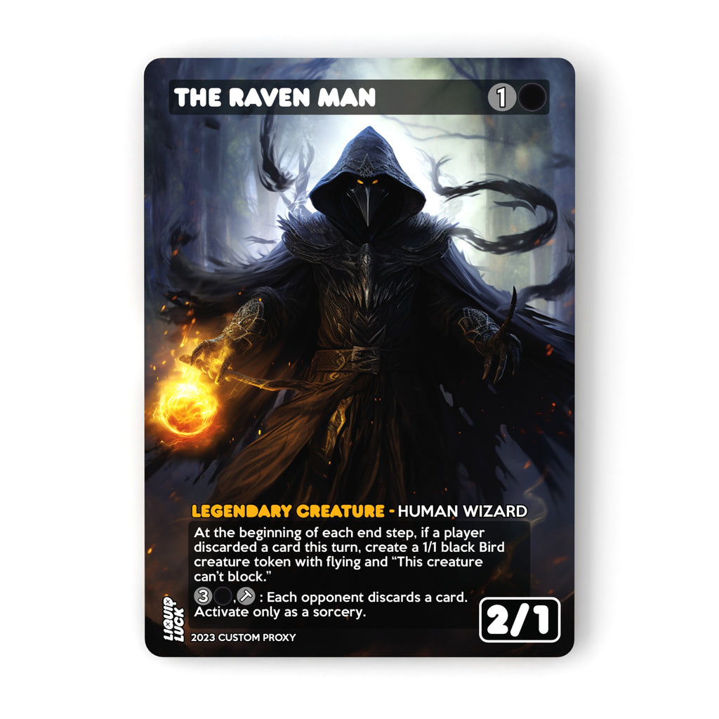 mtg raven cards The Man Proxy – Liquid Luck Ash - MTG Wiki 042025sleevebogo Options:1087 Foil Secret Lair Drop Series (SLD) anything they control