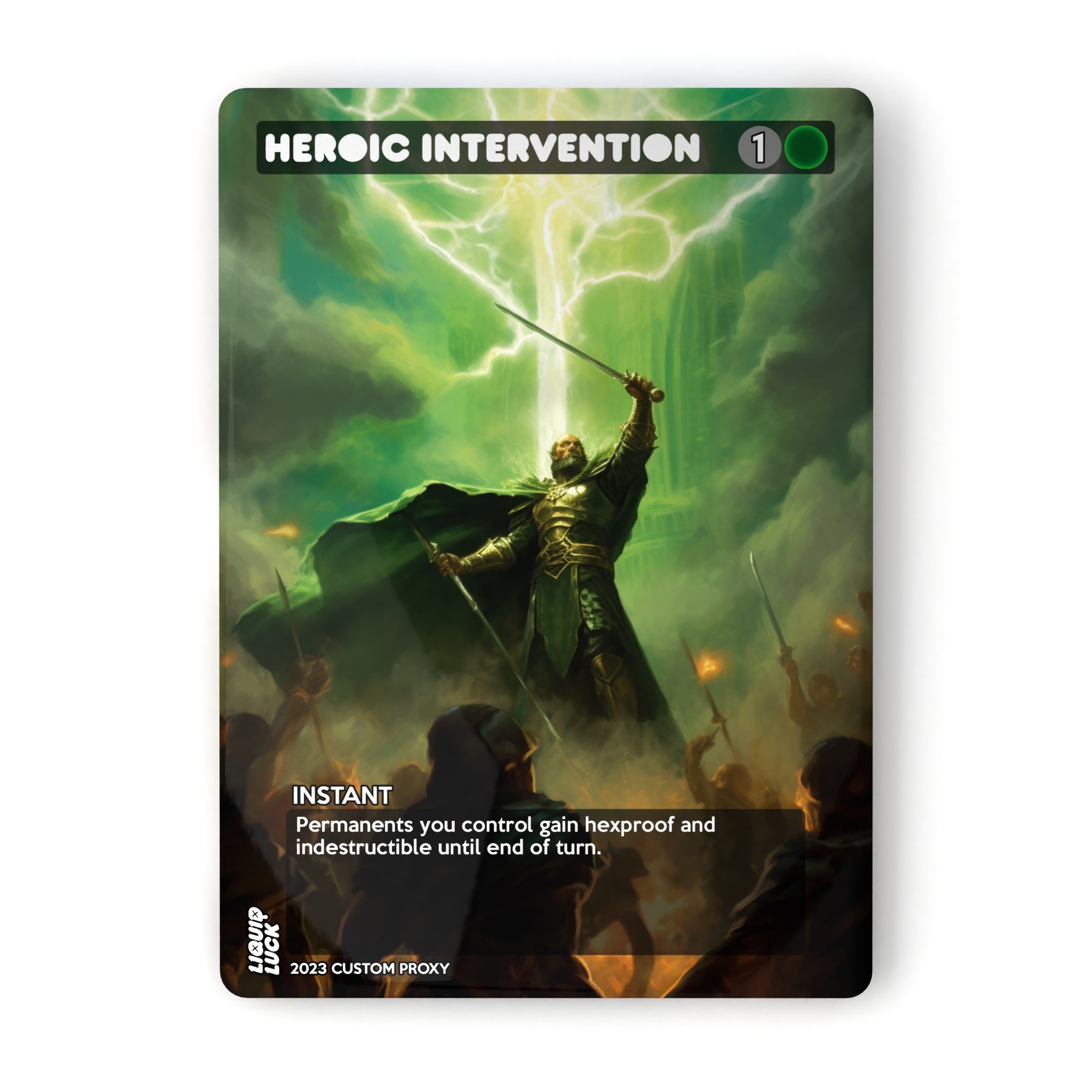 Heroic Intervention MTG Proxy Liquid Luck Heroic Intervention MTG Proxy Liquid Luck