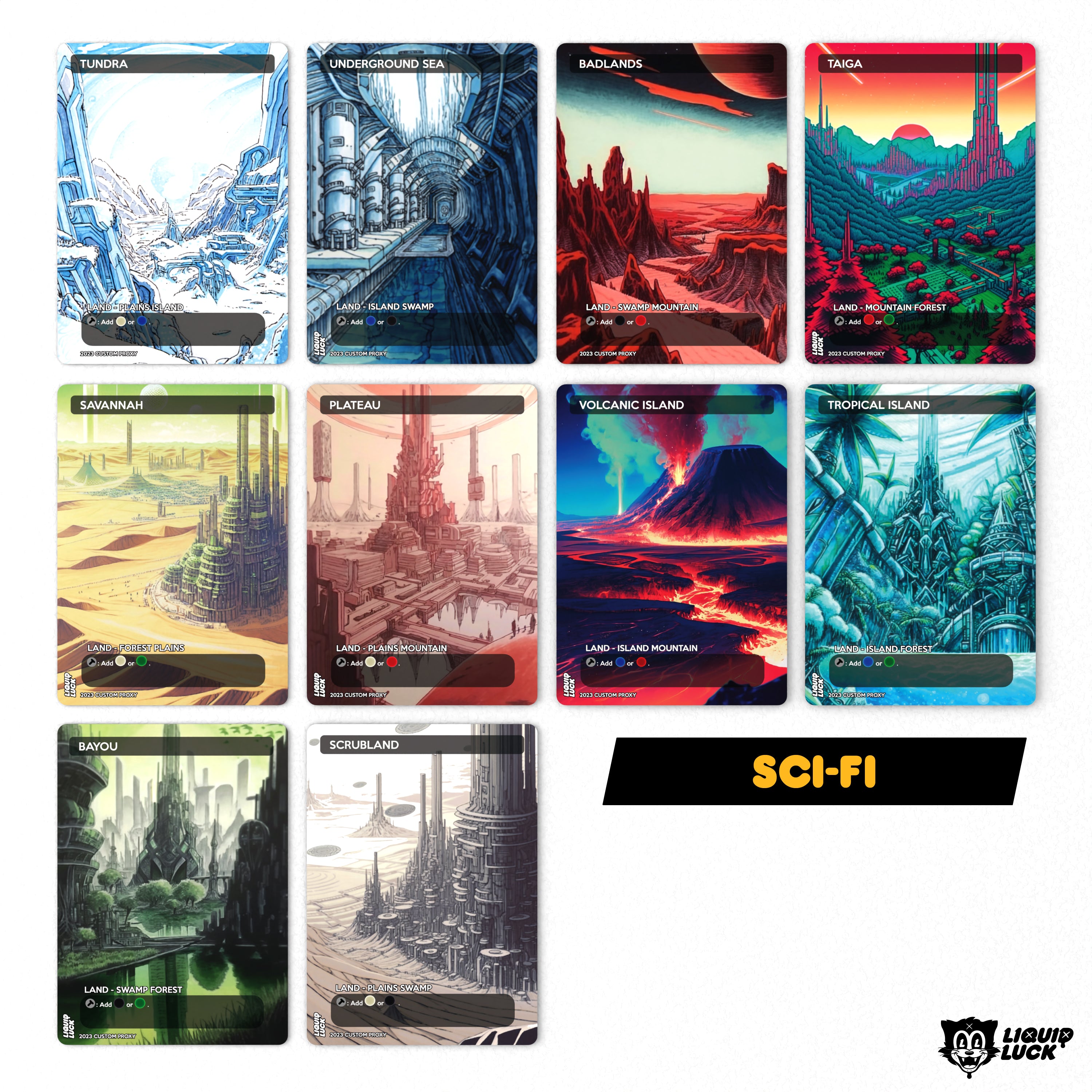 MTG Proxy Dual Land Set – 10 Card Ready-to-Play Collection