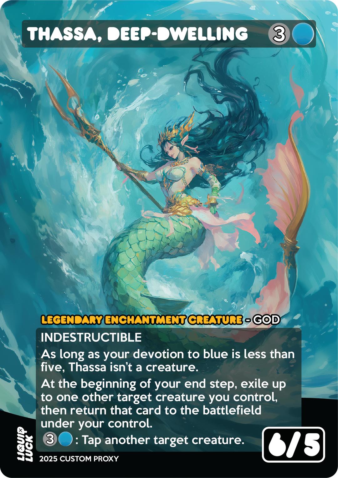 Thassa, Deep-Dwelling MTG Proxy