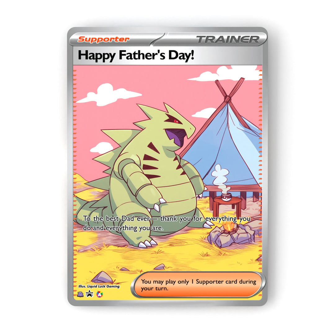 Father's Day Pokemon Cards (Holographic Fanart Cards)