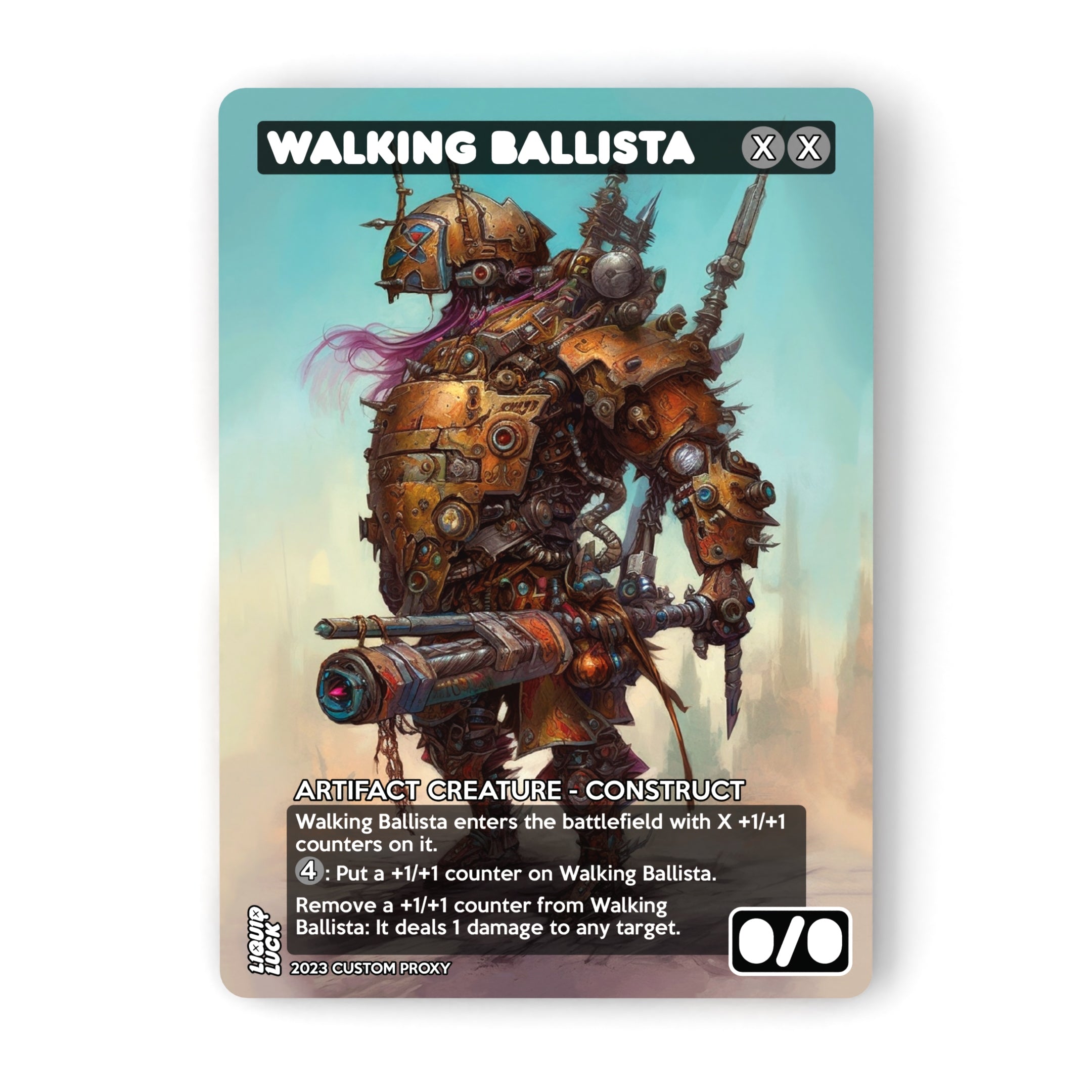 mtg cards like walking ballista Future Sight Frame FOIL #238 | MB2 Mystery Booster 2 | Put a +1/+1 counter on Walking Ballista.Remove a +1/+1 counter from Walking Ballista Walking Ballista Liquid Luck